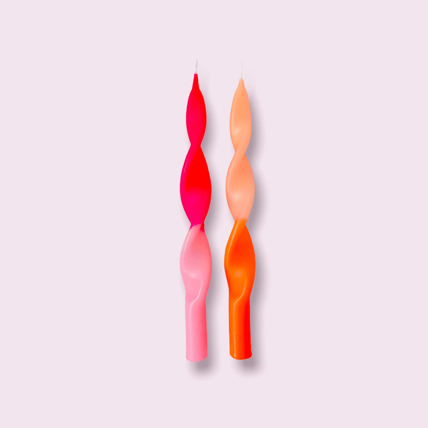 red Dip Dye Curly Candles