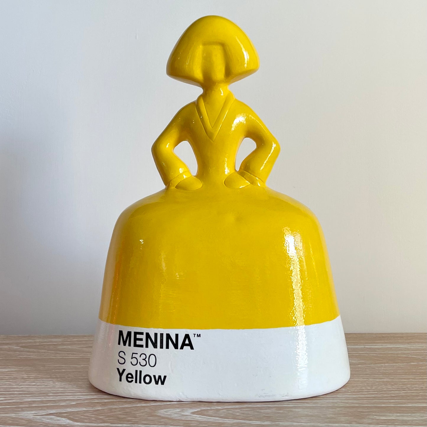 Yellow Pantone Menina by Antonio Azzato (40cm)