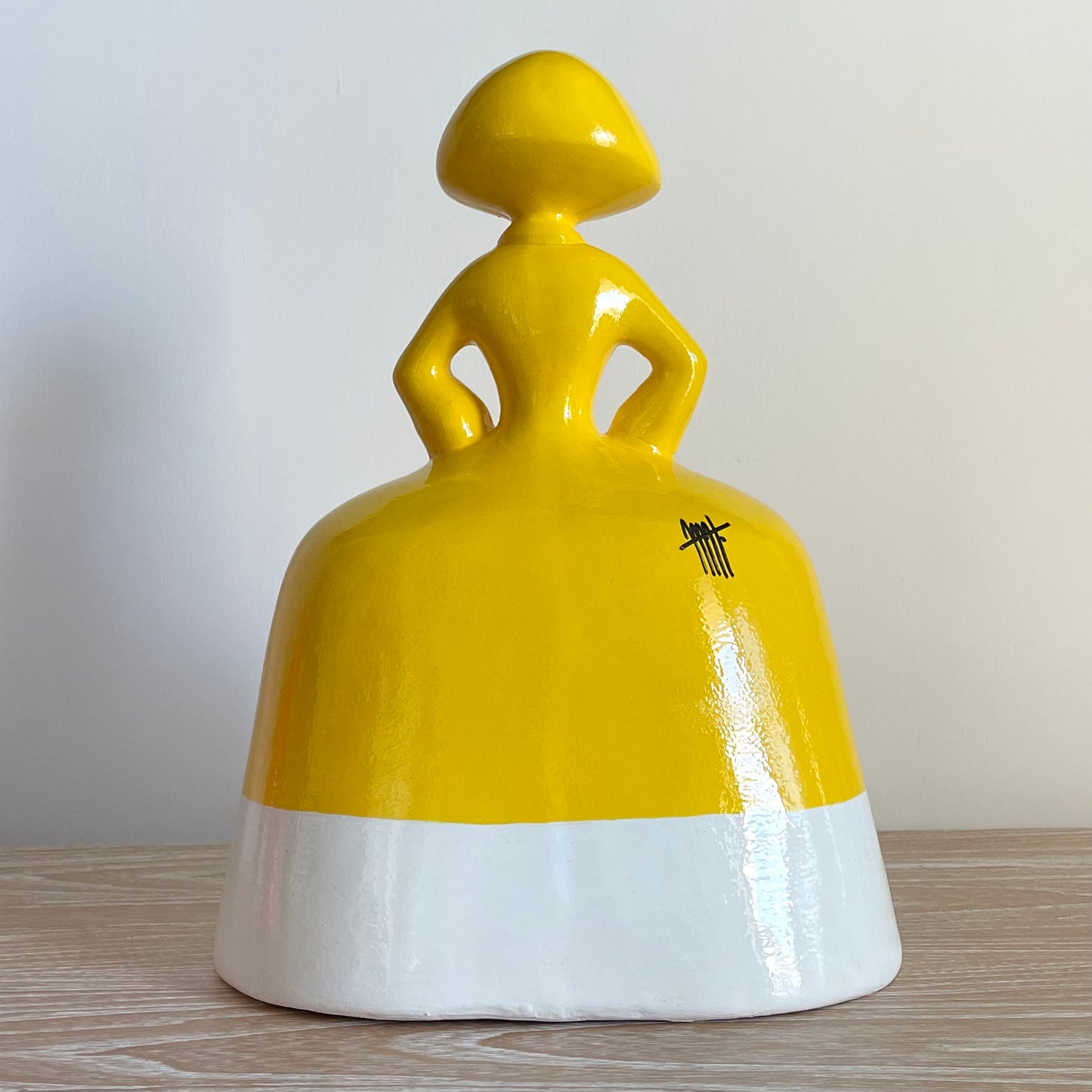 Yellow Pantone Menina by Antonio Azzato (40cm)