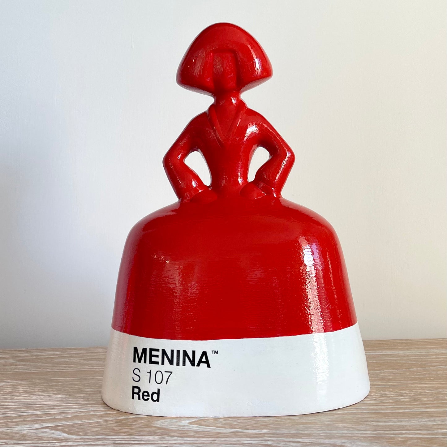 Red Pantone Menina by Antonio Azzato (40cm)