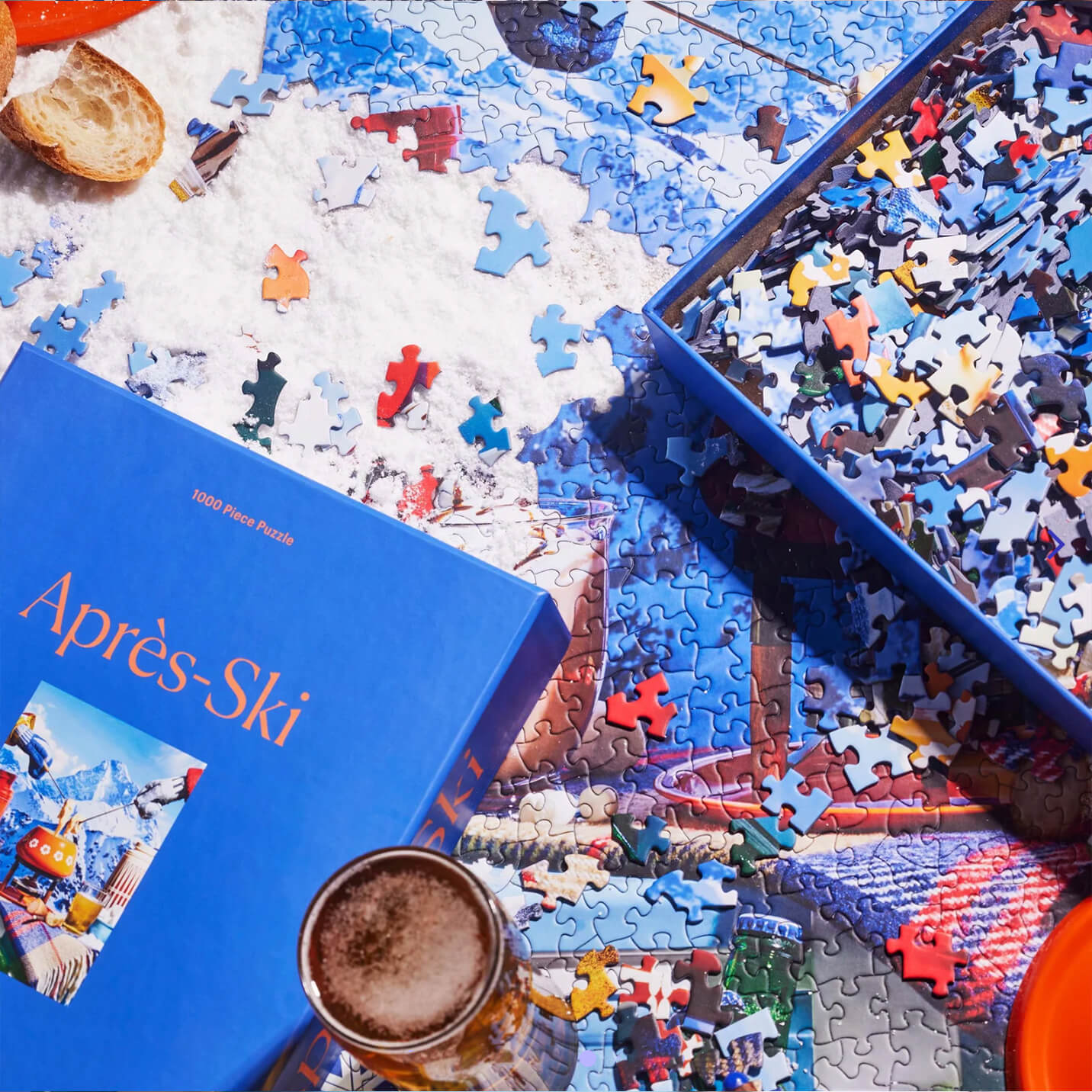 1000 Piece Puzzle: Apres Ski box opening