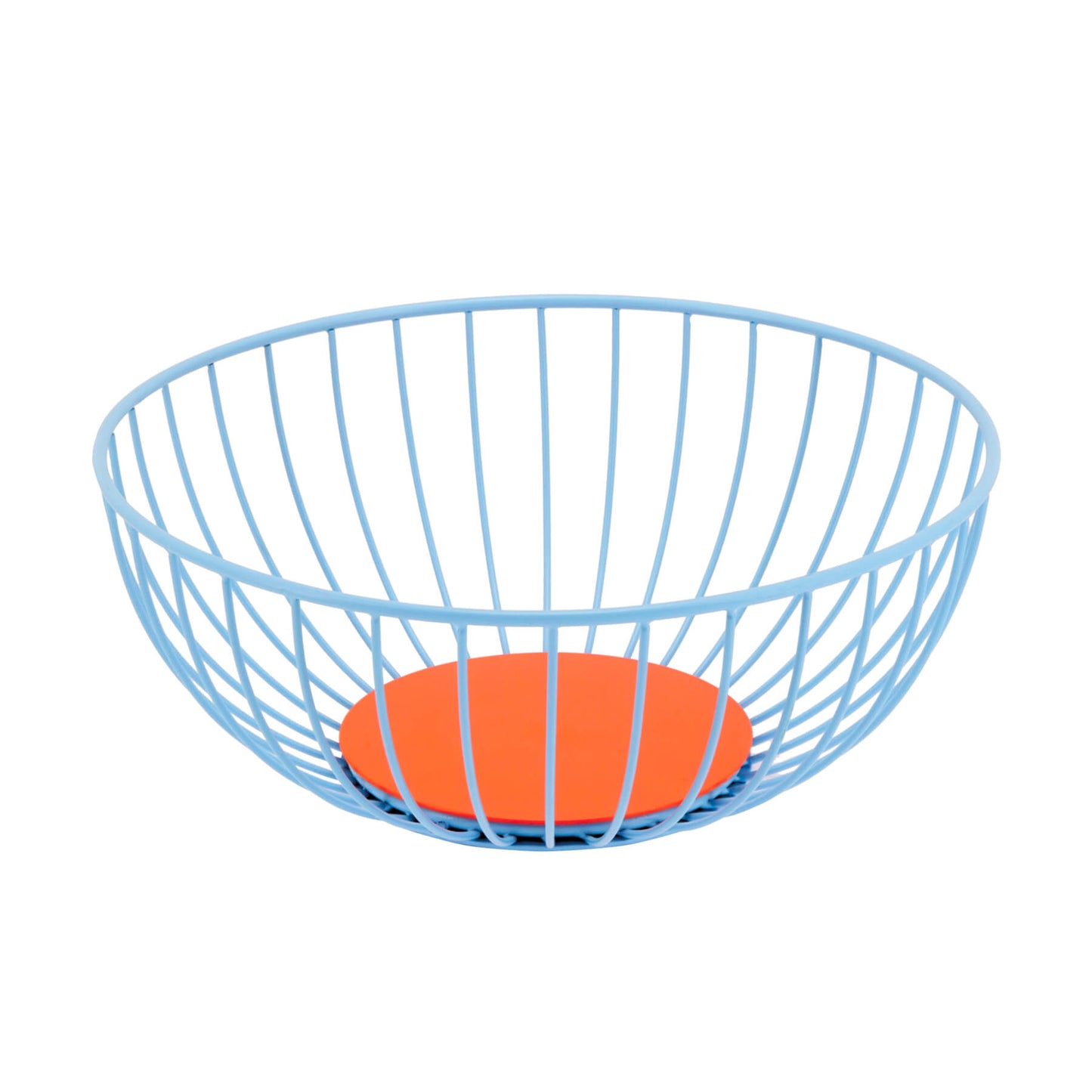 blue wire basket