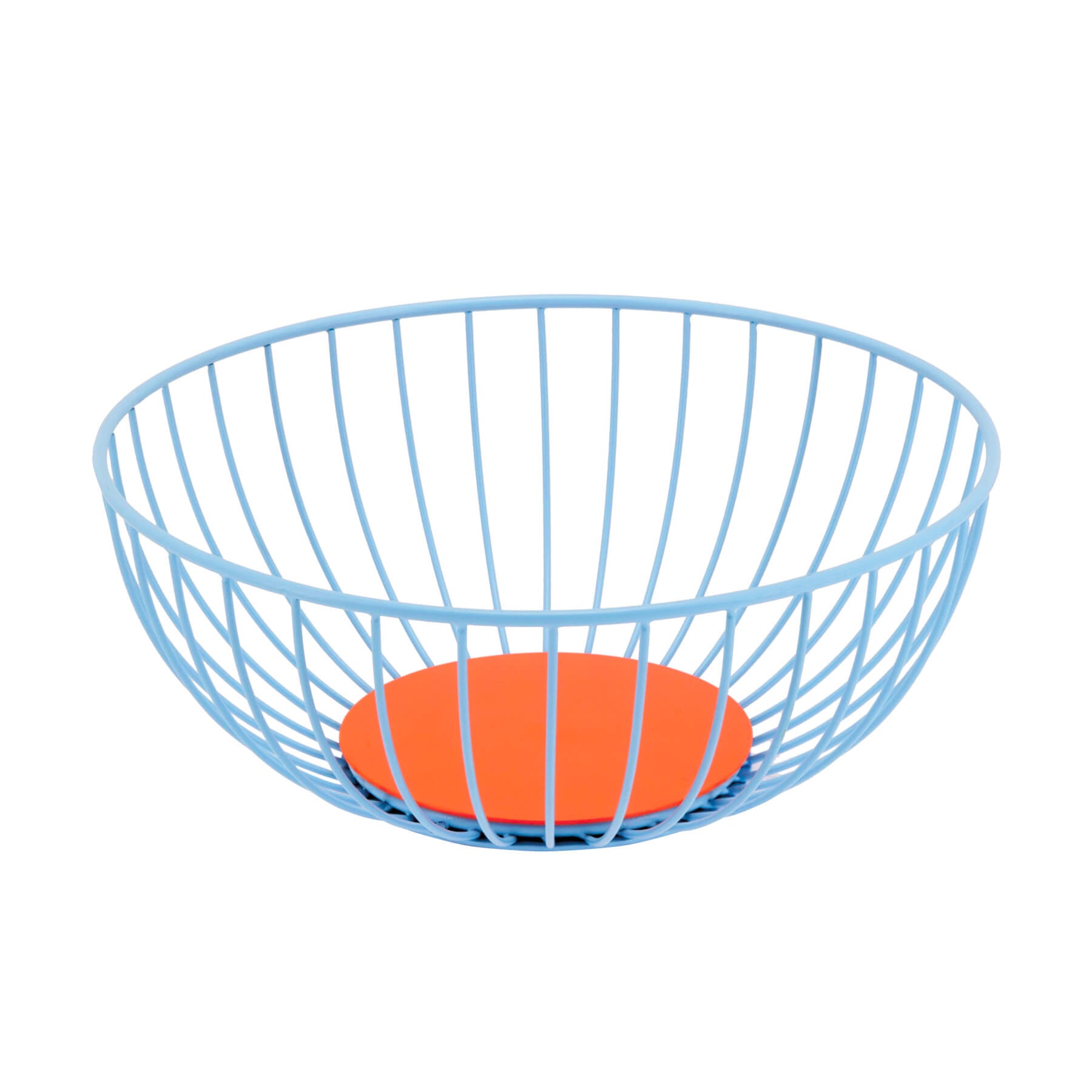 blue wire basket