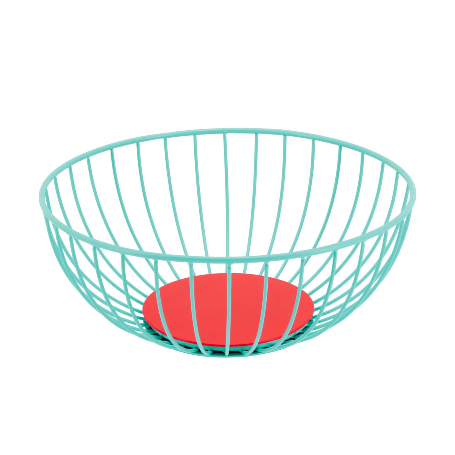 wire basket turquoise