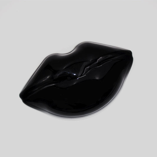 Black Lip Resin Sculpture