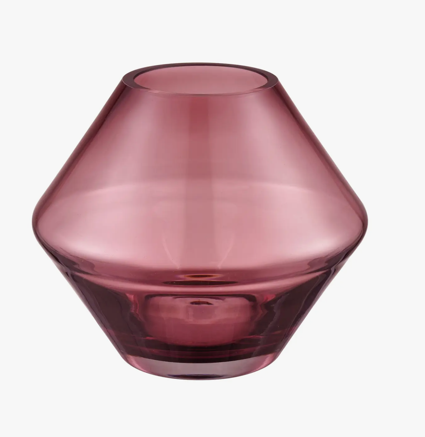 Geometric Glass Decorative Vase