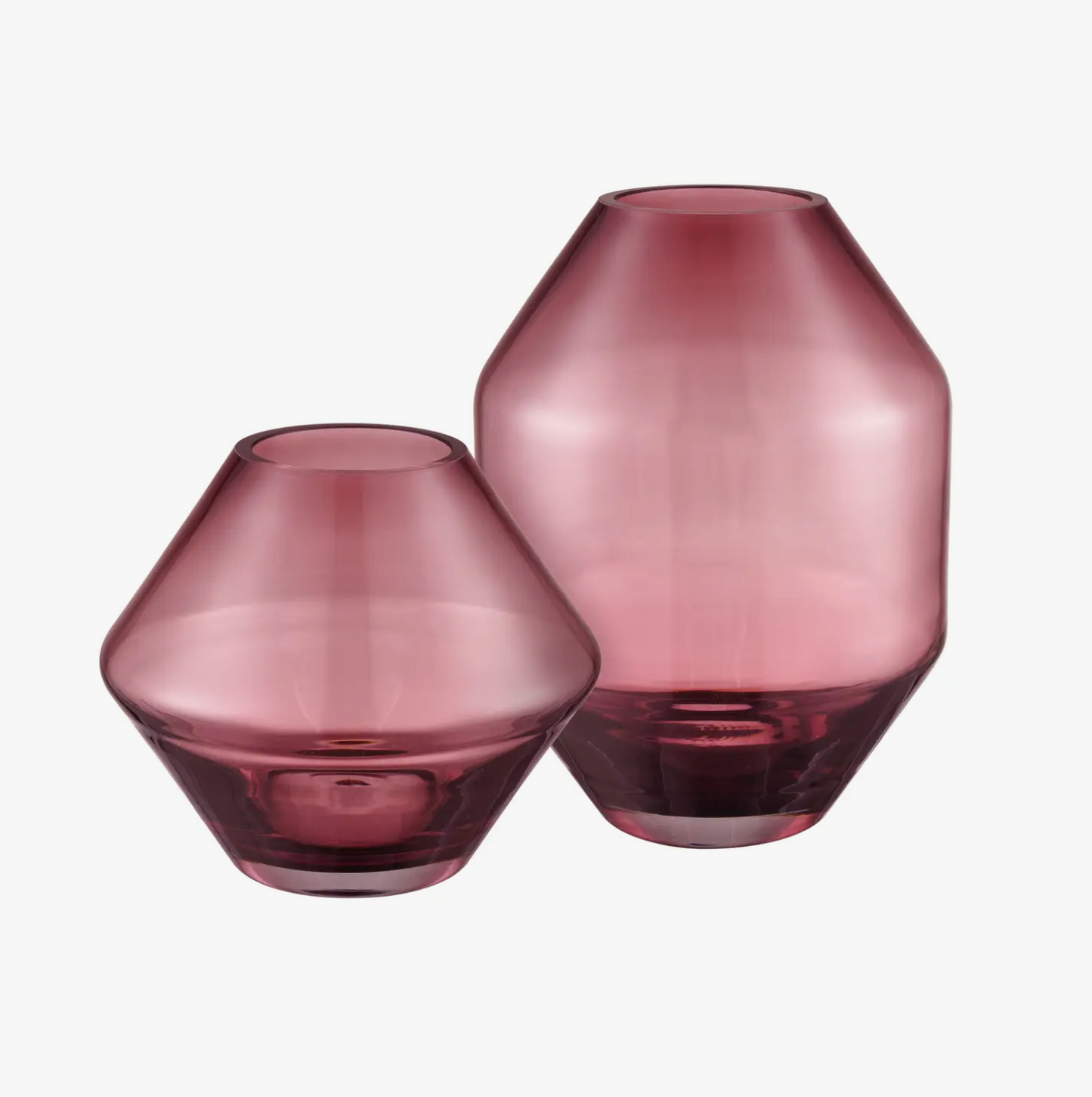 Geometric Glass Decorative Vase