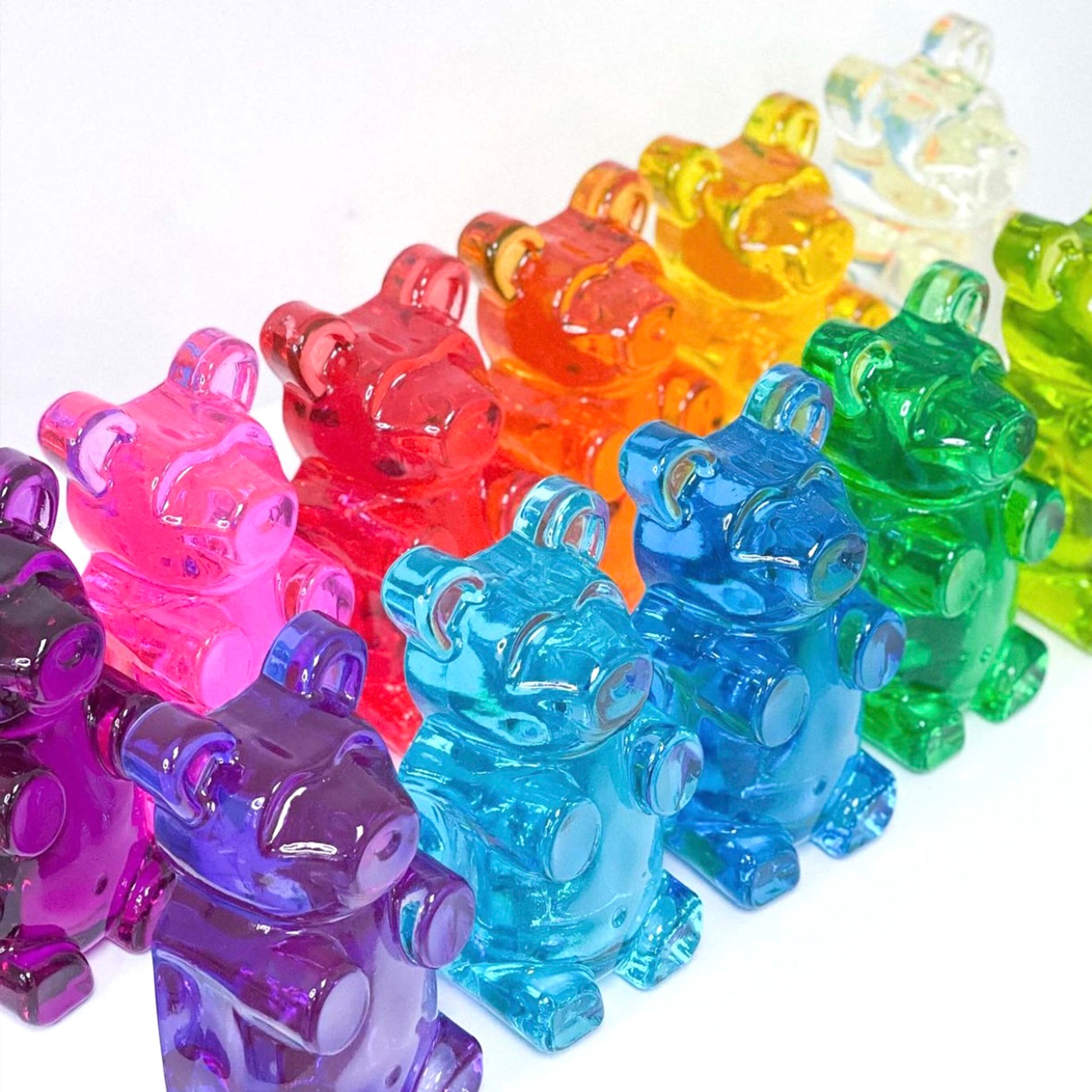 colorful Gummy Resin Bear Sculpture