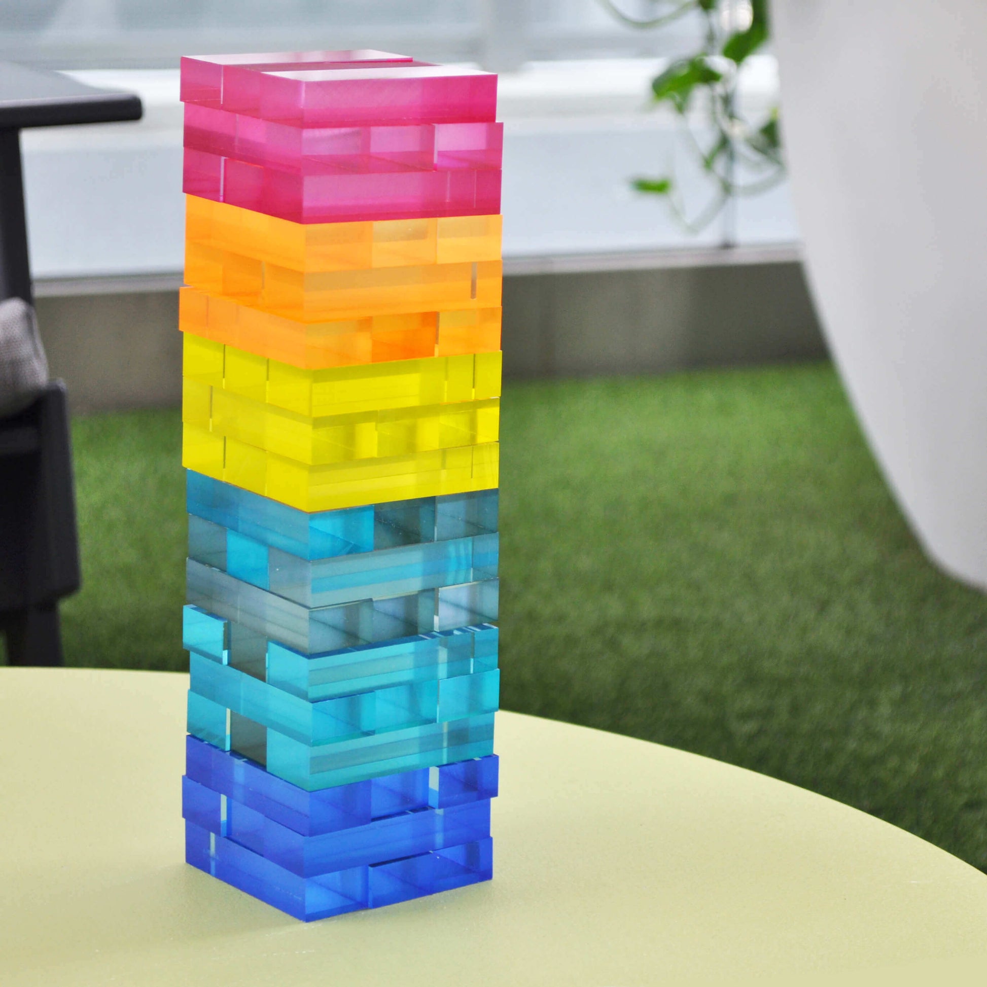 Lucite Acrylic Jenga Tumbling Tower Game