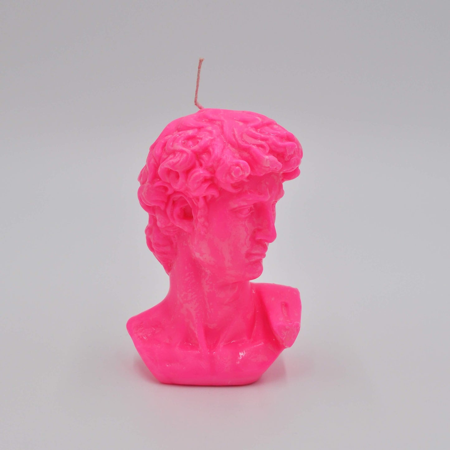 Michelangelo's David Candle pink