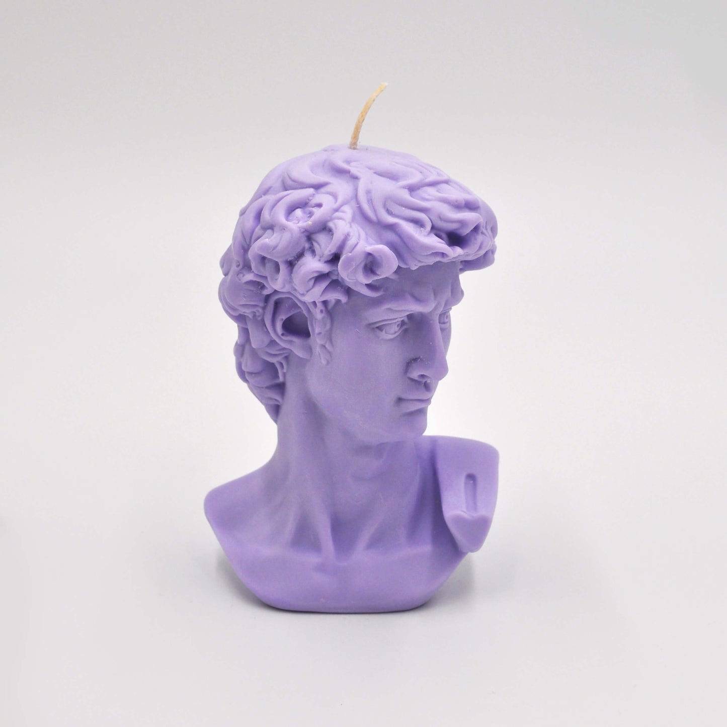 Michelangelo's David Candle purple