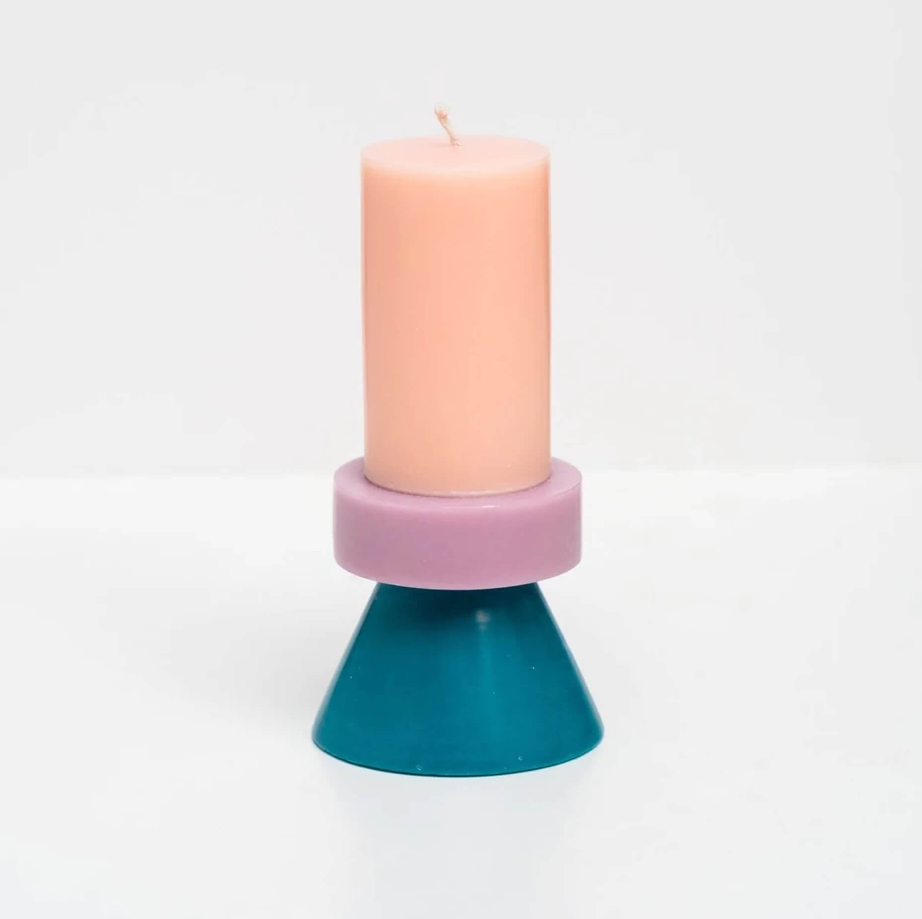 Stack Candles Tall pink